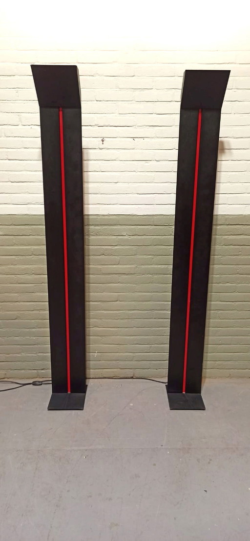 2 x lámparas de columna VIntage vloerlamp