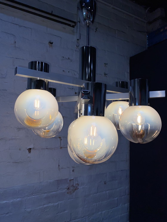 Image 1 of Lampe à suspension Mazzega Murano