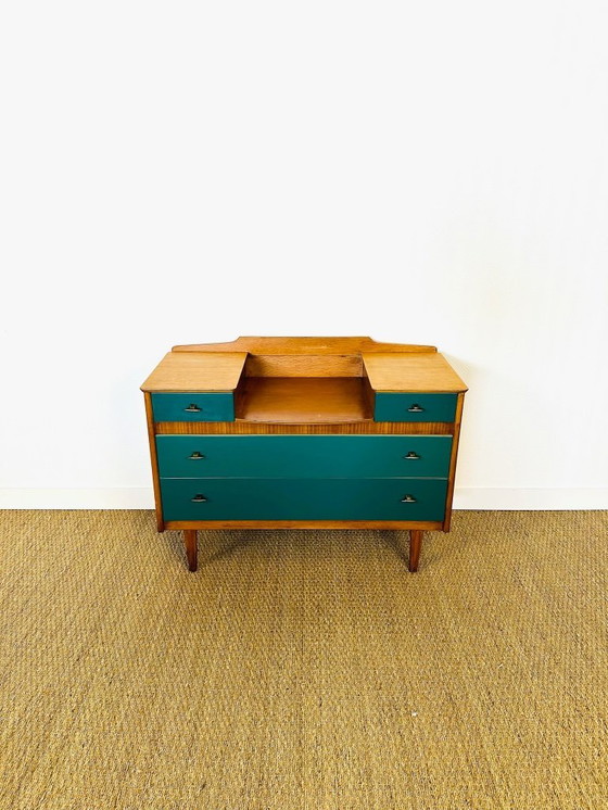 Image 1 of Vintage eikenhouten kaptafel, 1950