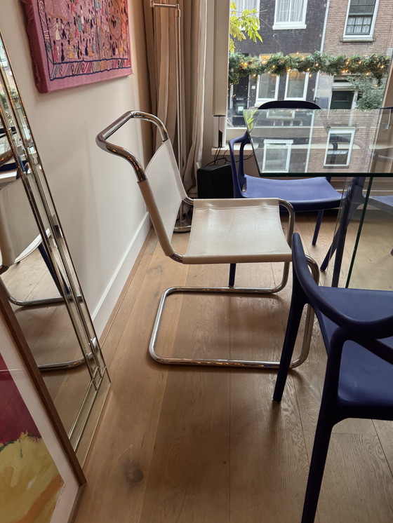 Image 1 of 2 x leren / chrome stoel