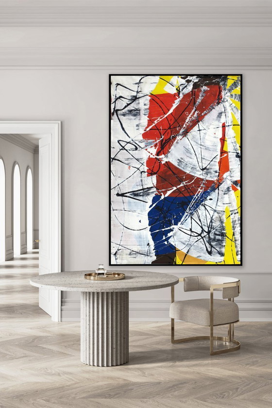 Image 1 of Jürgen Angeler - Red Flower - 215 x 150 cm