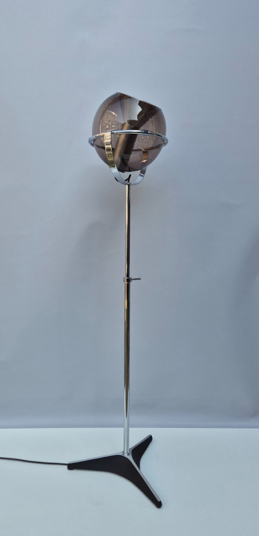Lámpara de pie vintage - Raak 'globe' de F. Ligtelijn - años 70