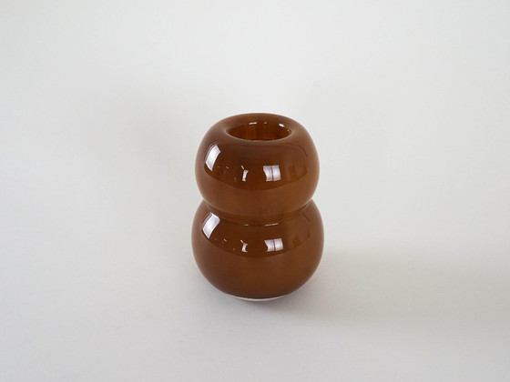 Image 1 of Caramel glass vase, Danish design, 1960s, made in Denmark