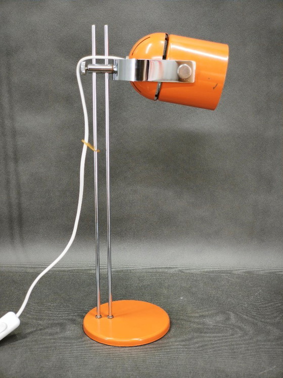 1960s Space Age Table Lamp by S. Jindra for Lidokov, Czechoslovakia – Chrome, Metal (photo 10 of 12)
