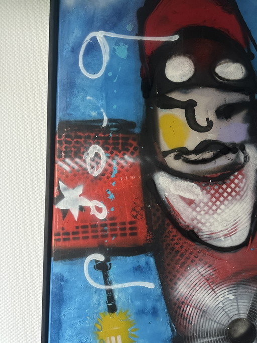 Originalgemälde von Herman Brood mit Zertifikat – schilderijen tekeningen, Other, Canvas (photo 2 of 5)