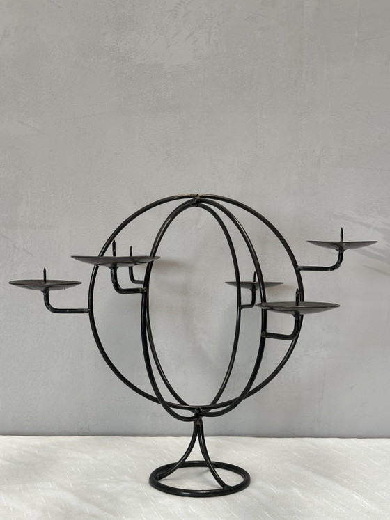 Image 1 of chandelier en métal vintage
