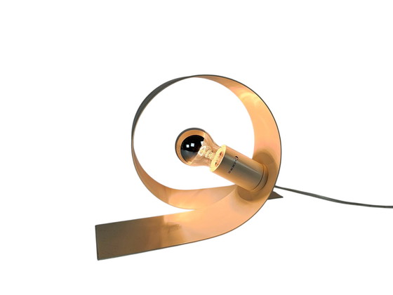 Image 1 of Massive - Made in Belgium - Looping lamp - table lamp - white lacquered - 90's