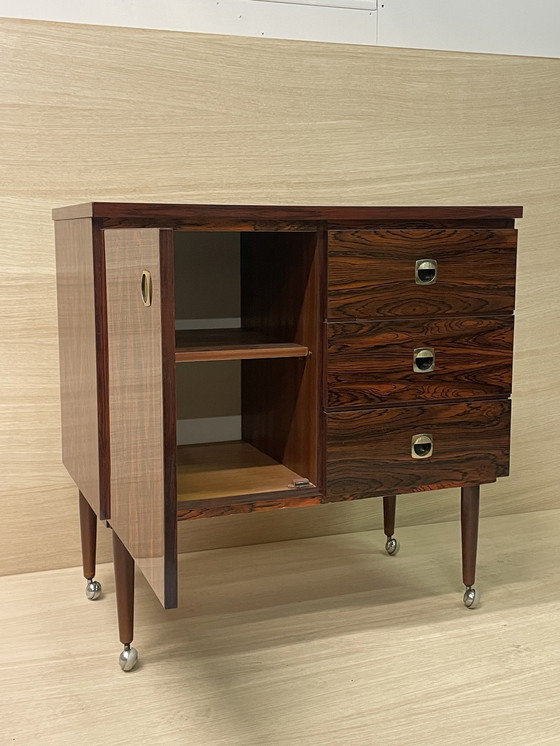 Image 1 of Vintage rosewood chest of drawers, Dutch design 1960s