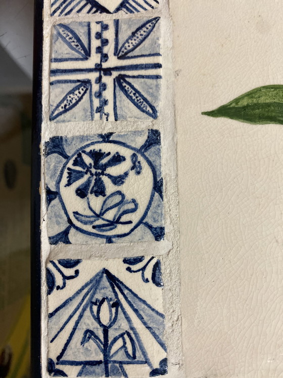 Image 1 of Panel de azulejos Delft azul tulipán