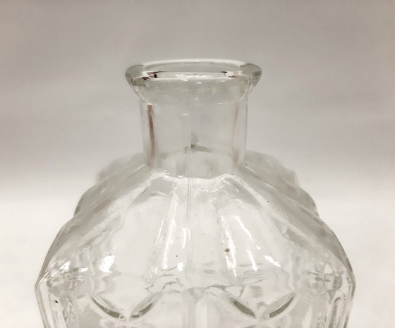 Image 1 of Vintage Ornate Glass Decanter with stopper