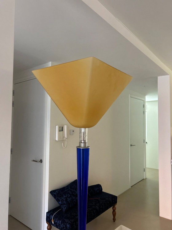 Duo floor lamp and table lamp Fontana Arte model Alma – Floor lights, Glass, Metal (photo 2 of 5)