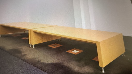 Table basse (2 pièces) en érable 135x63x36