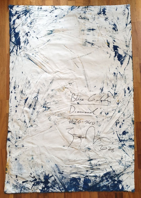 Jürgen Angeler - Blue Golden Diamond – Paintings & Drawings, Canvas (photo 8 of 15)