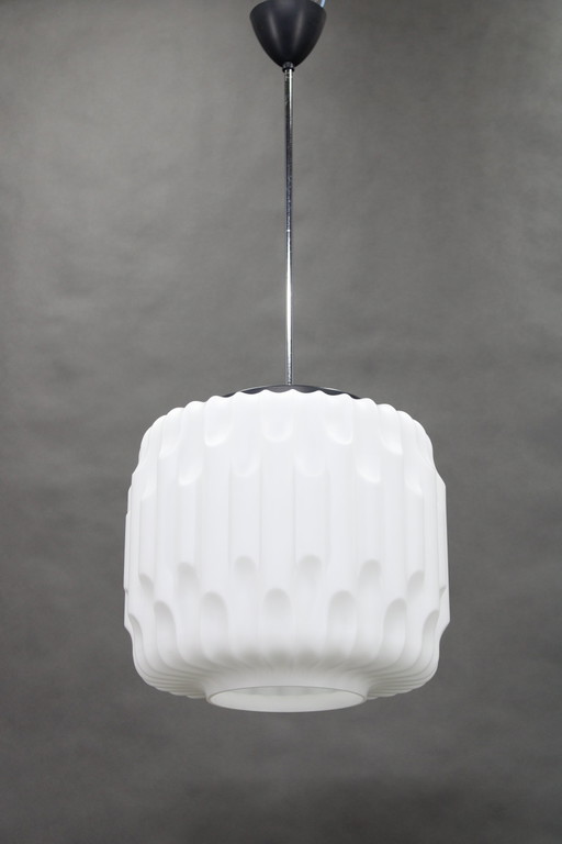 Lampada a sospensione in vetro anni '70, Cecoslovacchia 