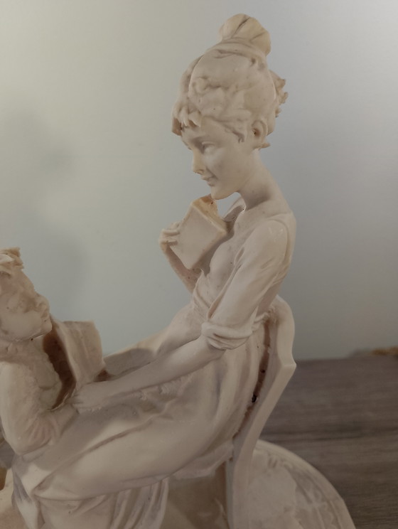 Image 1 of Rare sculpture la leçon LG BENACCHIO triade signature et logo ancre excellent etat