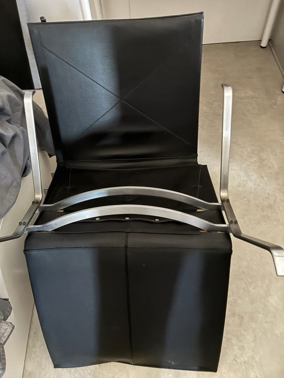 Fritz Hansen PK22 Paul Kjaerholm – Chairs and lounge chairs, Leather, Metal (photo 4 of 7)