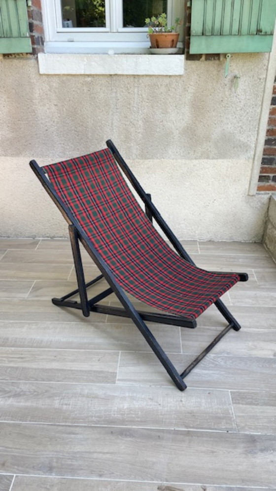 Vintage Canvas Folding Sun Lounger – Sunbed (photo 9 of 35)