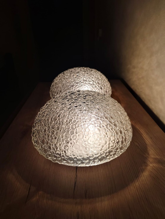 Image 1 of Paar Bubbleglas Wand oder Deckenleuchten , Deutschland 1960iger,Helena Tynell,Mid Century Modern