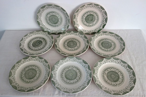 Image 1 of 8 platos llanos de loza Fine Ware