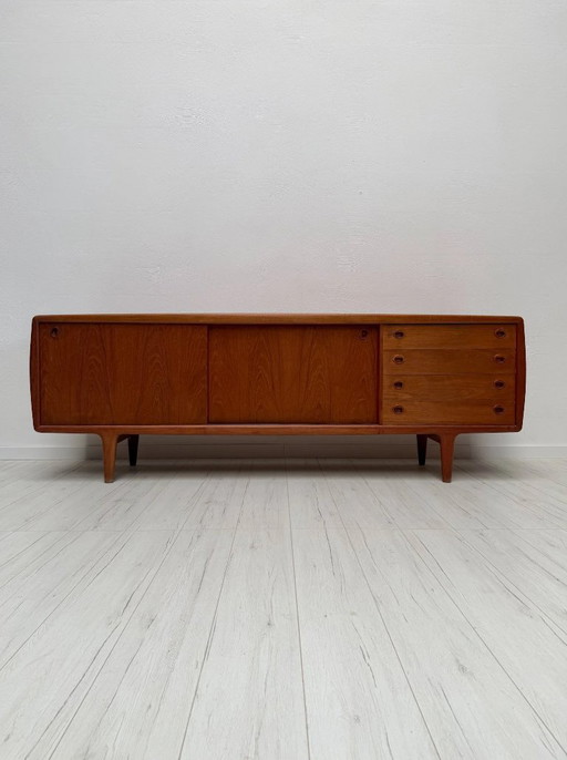 Groot vintage Deens design Teak Dressoir van H.P. Hansen, jaren 60