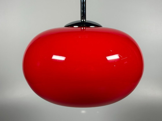 Image 1 of 60er 70er Jahre Lampe Leuchte Hängelampe Glas Deckenlampe Space Age Design