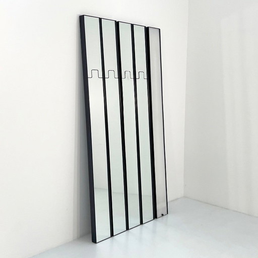 Set of 5 Gronda Mirrors, Coat Racks & Light by Luciano Bertoncini for Elco, 1970