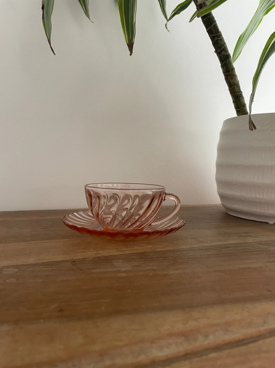 Set Tazze Rosa Arcoroc – Stoviglie, Vintage (photo 4 of 5)