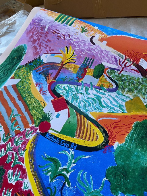 Nichols Canyon - David Hockney 1971 - Poster 61 × 91 cm