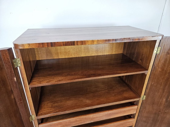 Image 1 of Credenza lineare Art Decò in noce