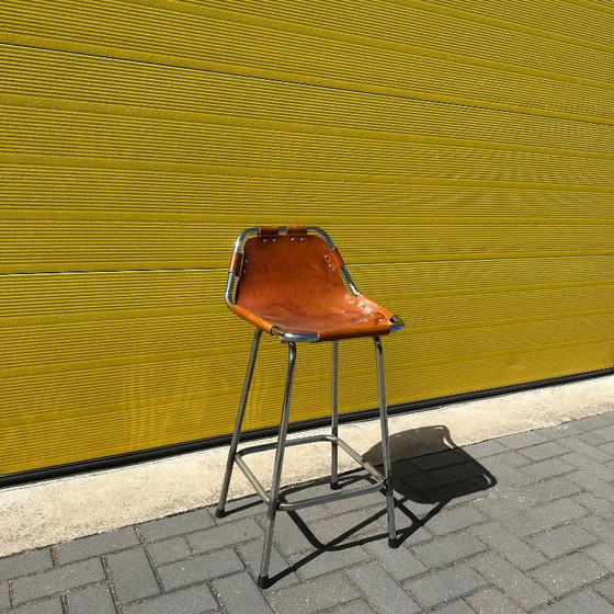 Image 1 of Vintage Les Arcs bar stool - Charlotte Perriand