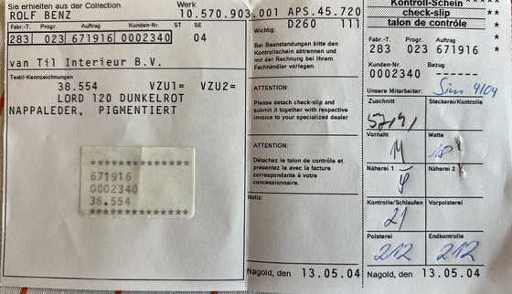 Image 1 of Divano a 3 posti e poggiapiedi Rolf Benz 2300