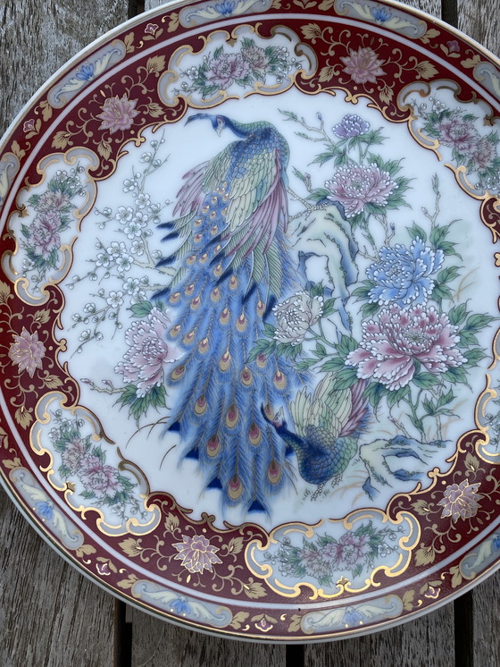 Image 1 of Chinese vintage peacock plate