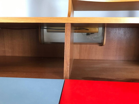 Image 1 of Unique piece crafted by a master cabinetmaker: Mid-Century secretary desk (teak & mahogany)