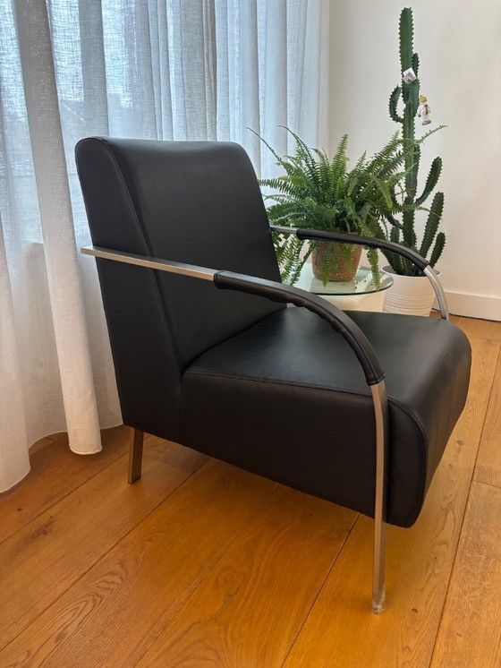 Image 1 of Black armchair