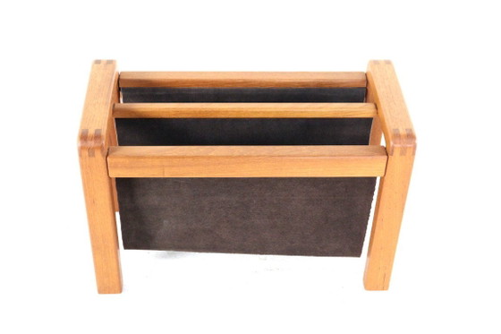Salling Stolefabrik Reading Tray Magazine Rack Storage Holder Vintage Danish Design – Wood (photo 15 of 15)