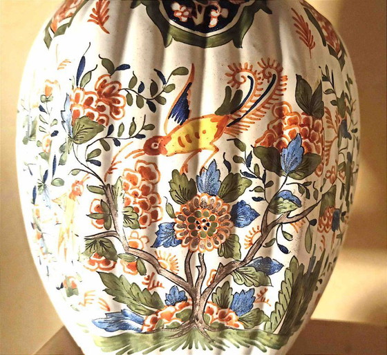 Image 1 of Potiche in terracotta Desvres, altezza 40 cm