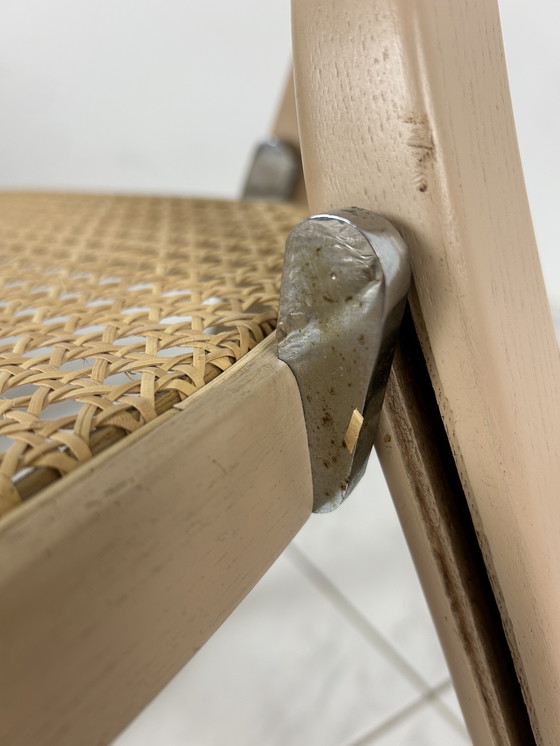 Image 1 of 6x Sedia pieghevole italiana Gigi Sabadin per Crassevig modello Arca