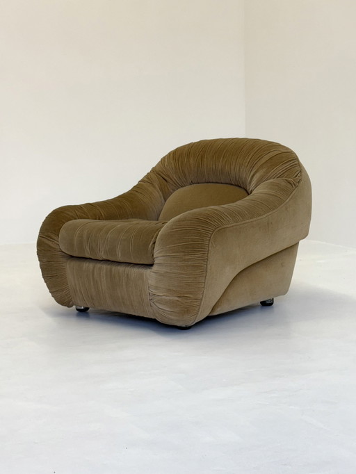 Poltrona Capriccio in beige di George Bighinello per Eurosalotto