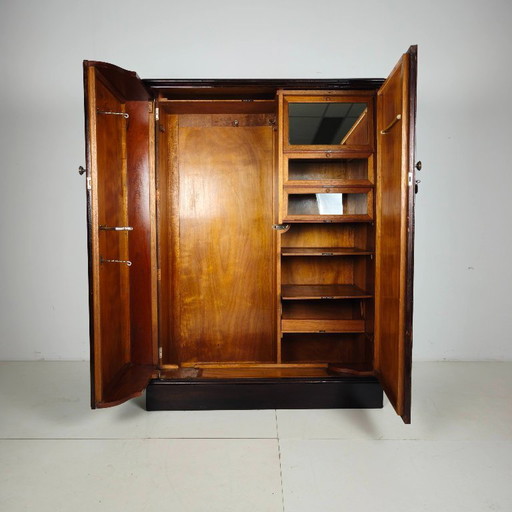 Englischer Art-Deco-Kleiderschrank aus Eichenholz – kledingkasten, Wood