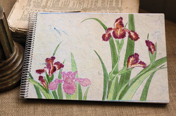 Image 1 of Hand-painted and hand-bound notebooks on handmade paper. Unique designs. Signed by the artist. New.