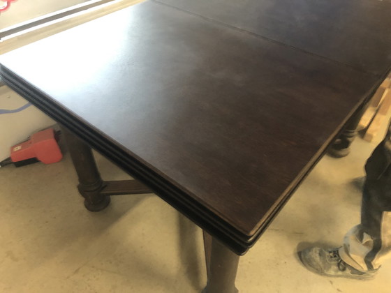 Image 1 of 6x Stühle Nicht Renoviert und 1 Großer Ausziehtisch Renoviert