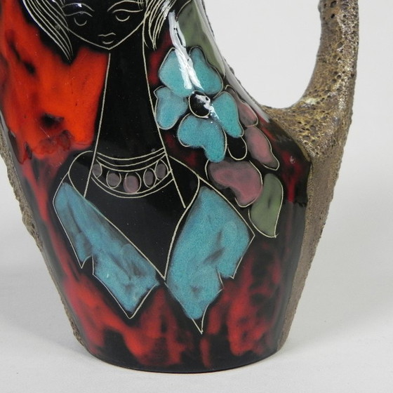 Image 1 of Vallauris Fat Lava Vase, 1950er Jahre
