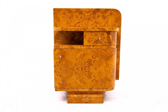 Image 1 of Mesillas de noche Art Déco, Polonia, hacia 1930.