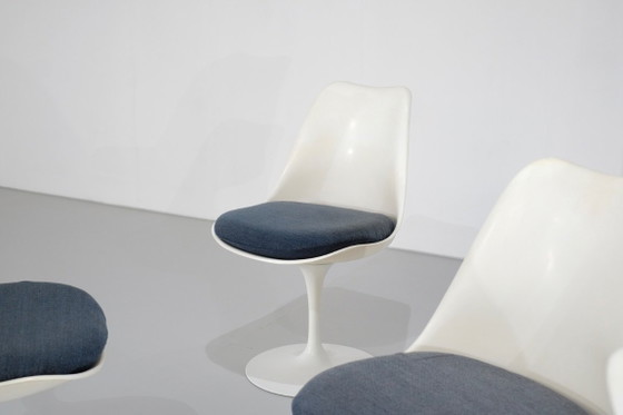 Image 1 of Satz „Tulip“-Stühle, entworfen von Eero Saarinen für Knoll International, USA, 1957