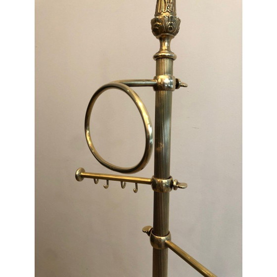 Image 1 of Vintage brass towel rack, France 1940