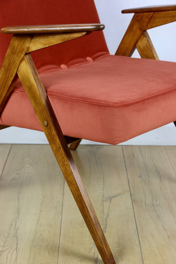 Image 1 of Poltrona Bunny, anni '70, color mattone, design J. Chierowski