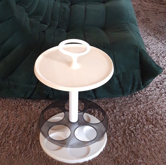 Image 1 of Table / bar portatif space age par Marc Held pour Flair, années 1970.