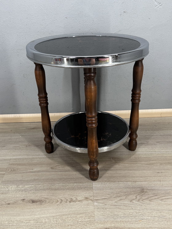 Image 1 of Tavolino Art Déco con dettagli in tartaruga