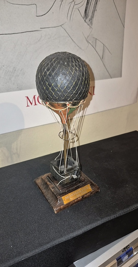 Montgolfier Statue – Oggetti decorativi, Textile, Wood (photo 7 of 9)