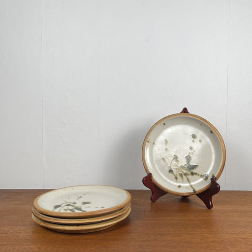 Set van 4 platte borden "La Colombe", 1960/70